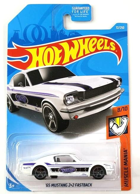 Hot Wheels '65 Mustang 2+2 Fastback - 72/250 [White] Muscle Mania 8/10