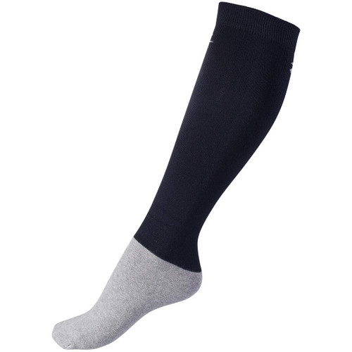 Horze Adult Women's Men's Navy Blue Thin Knee Comfortable Winter Socks (US 10.5-14/US 42-46)