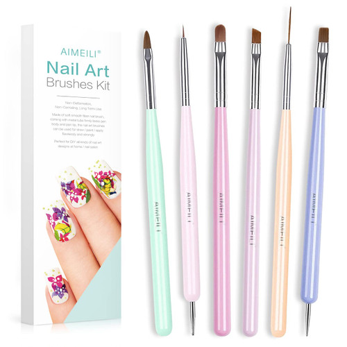 Nail Art Brushes Acrylic Nail Brush Design Pen Set for Gel Nail Polish Painting, Nail Extension Gel Builder Nail Gel Brush, Nail Art Liner Brush and Nail Dotting Pen DIY Manicure Nail Art Brushes Acrylic Nail Brush Design Pen Set for Gel Nail Polish Painting, Nail Extension Gel Builder Nail Gel Brush, Nail Art Liner Brush and Nail Dotting Pen DIY Manicure