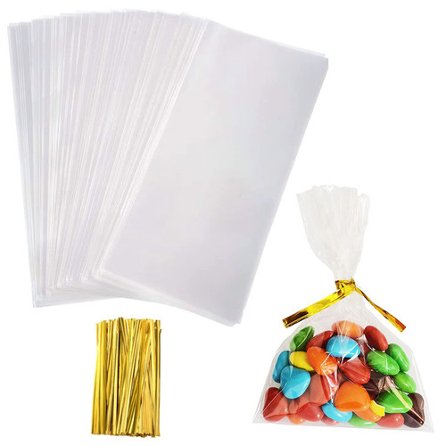 Cellophane Treat Bags, 5x7 Inches Cookie Bags With Twist Ties,Clear Cello Treat Bags for Candy,100 Pcs Party Favor Bags Cellophane Treat Bags, 5x7 Inches Cookie Bags With Twist Ties,Clear Cello Treat Bags for Candy,100 Pcs Party Favor Bags