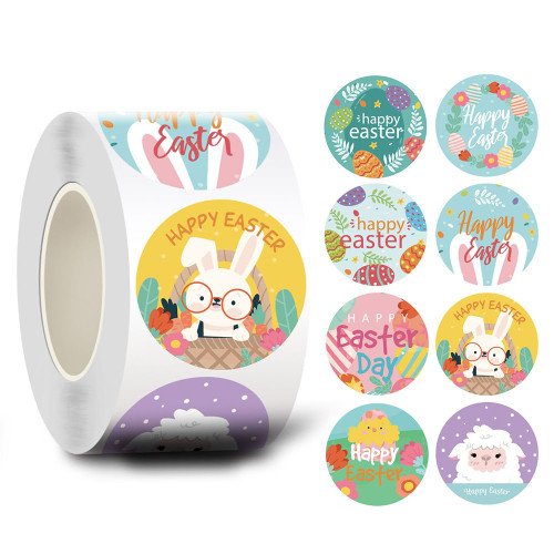 500 PCS Easter Stickers 1.5 Inch Happy Easter Day Stickers Self-Adhesive Label Stickers Bunny Stickers Egg Decals for Kids Party Supplies Gift Card Decoration Seal Envelopes 500 PCS Easter Stickers 1.5 Inch Happy Easter Day Stickers Self-Adhesive Label Stickers Bunny Stickers Egg Decals for Kids Party Supplies Gift Card Decoration Seal Envelopes