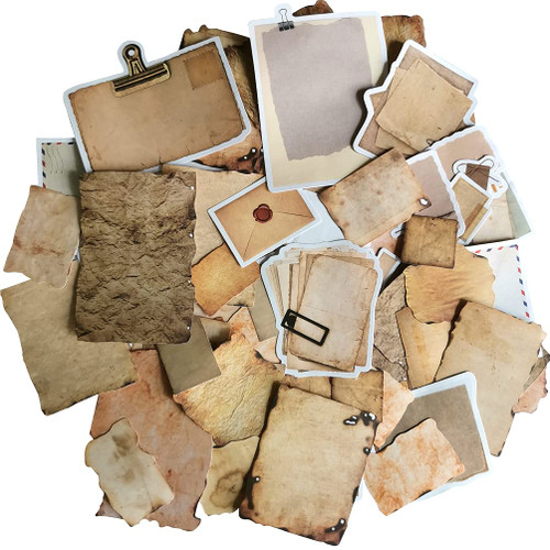 Vintage Scrapbooking DIY Sticker Set Retro Old Fashion Aged Paper Antique Look Letter Envelope Clip Note Stickers for Journaling Arts Crafts Scrapbook Journal Supplies Diary Album Planner Card Vintage Scrapbooking DIY Sticker Set Retro Old Fashion Aged Paper Antique Look Letter Envelope Clip Note Stickers for Journaling Arts Crafts Scrapbook Journal Supplies Diary Album Planner Card