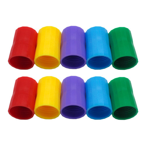 10 Pieces Tornado Tube, Plastic Tornado Bottle Connectors, Tornado in a Bottle, Cyclone Tube Vortex Connector for Students Scientific Experiment and Test, 5 Colors