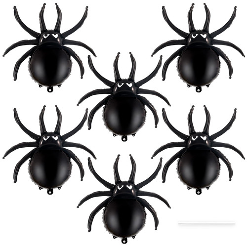 6 Pcs Spider Balloons,33 Inch Large Halloween Black Spiders Balloon Spider Foil Balloons Mylar Balloons for Halloween Party Birthday Haunted House Spooky Decoration Supplies 6 Pcs Spider Balloons,33 Inch Large Halloween Black Spiders Balloon Spider Foil Balloons Mylar Balloons for Halloween Party Birthday Haunted House Spooky Decoration Supplies