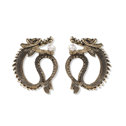 Snake Dragon Earrings for Women Gothic Punk Dragon Earrings Adjustable Animal Earrings Dragon Stud Earrings Jurassic Horror Earrings Halloween Party Porm Jewelry Gifts (Gold) Snake Dragon Earrings for Women Gothic Punk Dragon Earrings Adjustable Animal Earrings Dragon Stud Earrings Jurassic Horror Earrings Halloween Party Porm Jewelry Gifts (Gold)