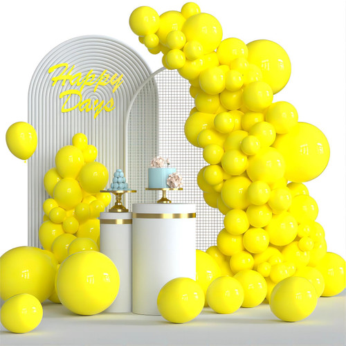 110pcs Yellow Balloon Garland Arch Kit, 18 12 10 5 Inch Different Sizes Pack Yellow Latex Party Balloons for Wedding Birthday Baby Shower Party Decorations 110pcs Yellow Balloon Garland Arch Kit, 18 12 10 5 Inch Different Sizes Pack Yellow Latex Party Balloons for Wedding Birthday Baby Shower Party Decorations