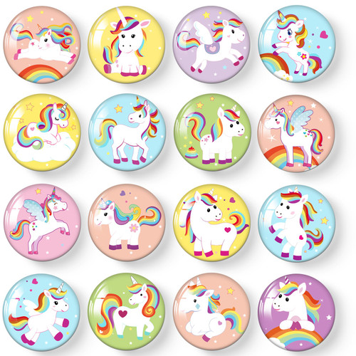 16PCS Magnets for Fridge, Cute Magnets for Refrigerator Locker Whiteboard Decorative Magnetic Board Cabinets Classroom Office Cubicle School (Rainbow Animal)