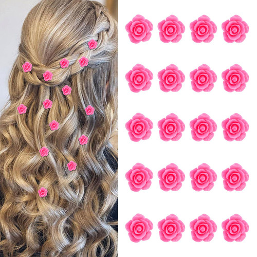 20Pcs Mini Flower Hair Clips for Girls Women Cute Hair Pins Small Hair Clips Rose Flower Clips for Hair Wedding Hair Barrettes Bridal Hair Accessories for Girls Women Hot Pink 20Pcs Mini Flower Hair Clips for Girls Women Cute Hair Pins Small Hair Clips Rose Flower Clips for Hair Wedding Hair Barrettes Bridal Hair Accessories for Girls Women Hot Pink