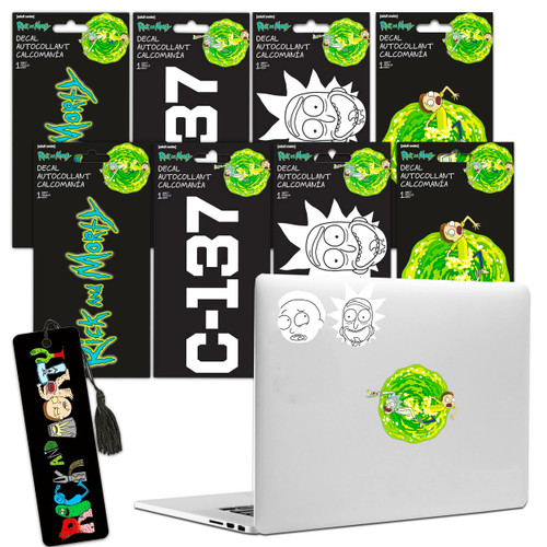 Rick and Morty Decal Sticker Bundle Pack ~ 6 Pc Rick and Morty Decorations Plus Rick and Morty Bookmark (Rick and Morty Party Decorations Room Decor) Rick and Morty Decal Sticker Bundle Pack ~ 6 Pc Rick and Morty Decorations Plus Rick and Morty Bookmark (Rick and Morty Party Decorations Room Decor)
