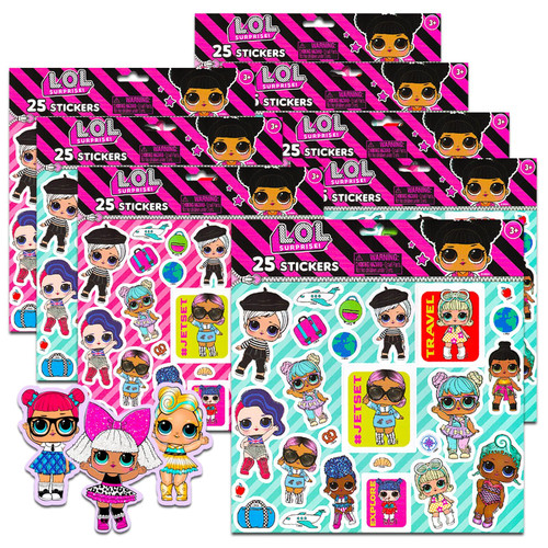 LOL Surprise Stickers Bundle - 200 Count LOL Dolls Stickers Party Set | LOL Doll Stickers for Kids, LOL Doll Party Favors for Kids Goodie Bags