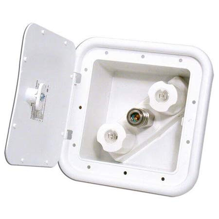 Valterra LLC Phoenix Faucets PF247201 Spray-Away Two-Handle Hot and Cold Outlet with Quick Connect - White