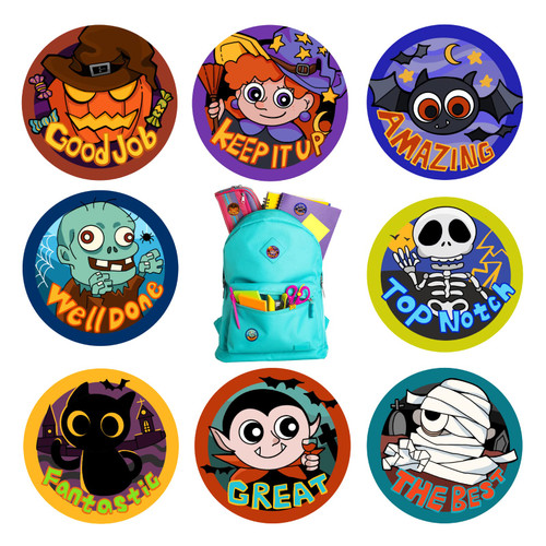 500 PCS Reward Stickers for Kids, 1" Motivational Teacher Stickers for Students, Incentive Award Stickers in 8 Designs for School Classroom