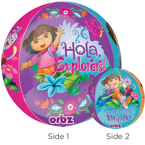 Dora Orbz Foil Balloon, 16", Multicolored