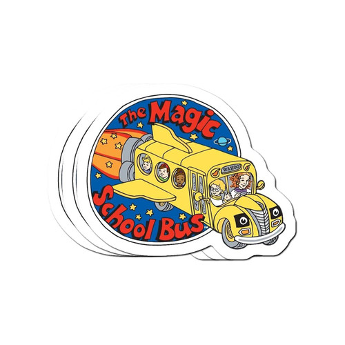 Magic School Bus Logo Stickers (3 Pcs/Pack)