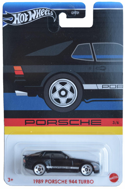 Hot Wheels 1989 Porsche 944 Turbo, Porsche Series 3/6 [Black]