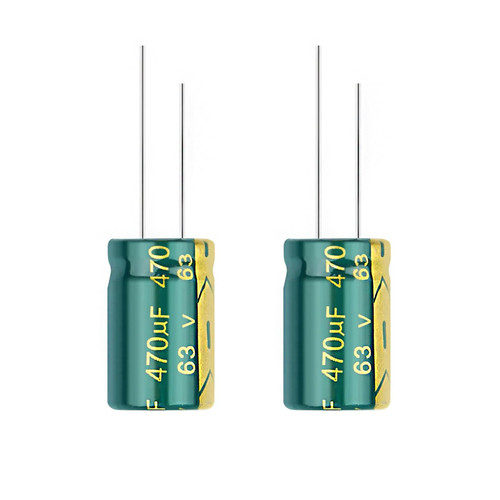 20PCS 470UF/63V Electrolytic Capacitor, High Frequency Aluminum Electrolytic Capacitors for Refrigerator, TV, LCD Monitor