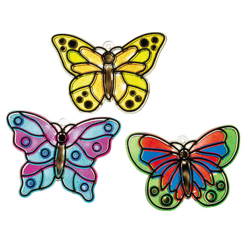 Paint Your Own Butterfly Suncatchers - Crafts for Kids and Fun Home Activities