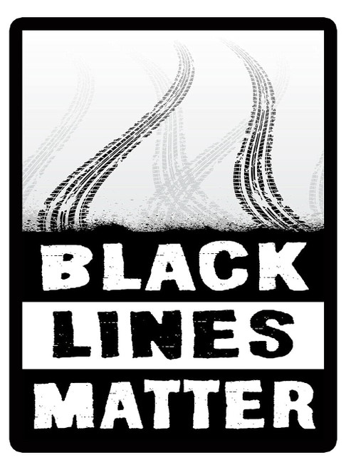 Black Lines Matter 5" ? 3.5" Sticker for Car Vinyl Decal Window Truck Window Car Bumper Sticker Laptop Decal Motorcycle Helmet