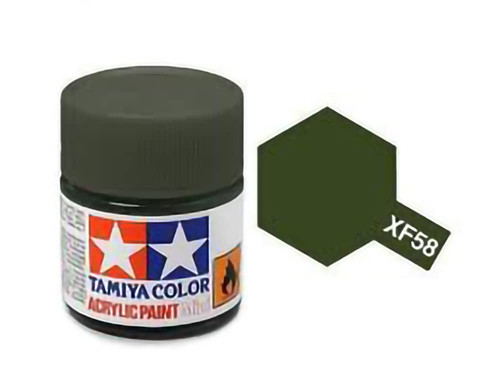 81758 Acrylic Mini XF58 Olive Green 1/3 oz