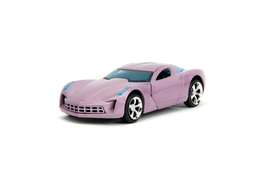 Pink Slips 1:32 W2 2009 Chevy Corvette Stingray Concept Die-Cast Car, Toys for Kids and Adults(Dusty Purple) Pink Slips 1:32 W2 2009 Chevy Corvette Stingray Concept Die-Cast Car, Toys for Kids and Adults(Dusty Purple)