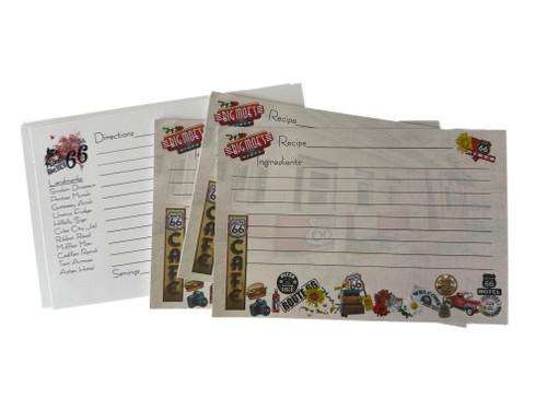 Route 66 Recipe Card 4x6 Rt 66 Icons Landmarks Highway Cadillac Ranch Fun Recipe Card Cuba City Jail Gateway Arch (Pack of 25) Route 66 Recipe Card 4x6 Rt 66 Icons Landmarks Highway Cadillac Ranch Fun Recipe Card Cuba City Jail Gateway Arch (Pack of 25)