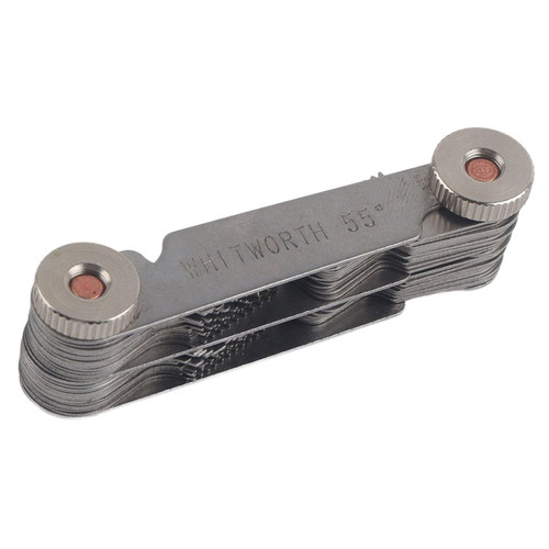 Thread Pitch Gauge, 52Pcs Metric Imperial Screw Gauge Metrisch 60 Degree and Whitworth 55 Degree Screw Pitch Measuring Tool for Industrial Measurement 67x20mm/2.63x0.78 (Metric+ Imperial)