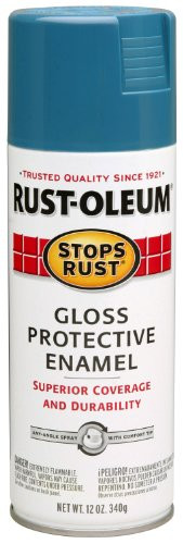 Rust-Oleum 269292 Stops Rust Spray Paint, 12-Ounce, Gloss Maui Blue