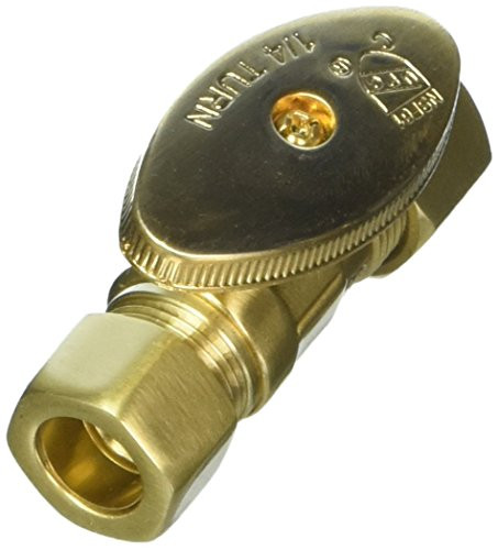 Jaclo 623-8-ACU Straight Pattern O.D. Compression x 1/2" O.D. Compression Valve with Oval Handle, 5/8", Antique Copper