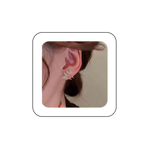 Boho Crystal Butterfly Earrings Gold Rhinestone Butterfly Stud Earrings Crystal Butterfly Cuff Wrap Earrings Sparkly Cz Butterfly Huggie Hoop Earrings Jewelry for Women and Girls Boho Crystal Butterfly Earrings Gold Rhinestone Butterfly Stud Earrings Crystal Butterfly Cuff Wrap Earrings Sparkly Cz Butterfly Huggie Hoop Earrings Jewelry for Women and Girls