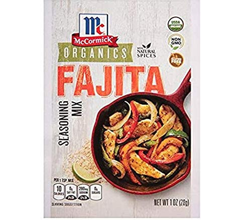 Organics Fajita Seasoning Mix (Pack of 3) 1 oz Packets Organics Fajita Seasoning Mix (Pack of 3) 1 oz Packets