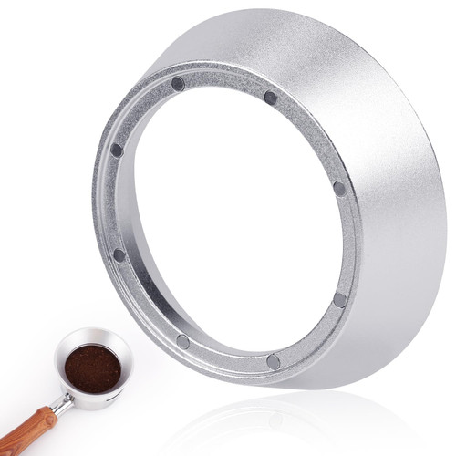 58mm Espresso Dosing Funnel, Portafilter Funnel, Sturdy Dosing Ring with Magnetic Aluminum Portafilter Funnel Compatible with All 58mm Espresso Portafilters