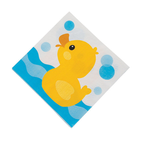 RUBBER DUCKY LUNCHEON NAPKINS (16PC) - Party Supplies - 16 Pieces RUBBER DUCKY LUNCHEON NAPKINS (16PC) - Party Supplies - 16 Pieces