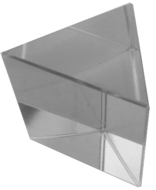 2" x 2" (5.1 cm x 5.1 cm) Optical Glass Triangular Prism | Refract Light for Education & Photography | Rainbow Spectrum Creation | Durable & Clear