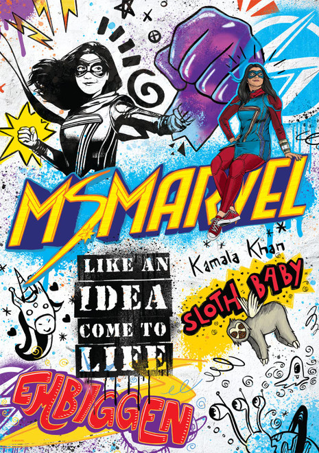- Marvel - Ms. Marvel - 500 Piece Jigsaw Puzzle for Adults Challenging Puzzle Perfect for Game Nights - 500 Piece Finished Size is 21.25 x 15.00