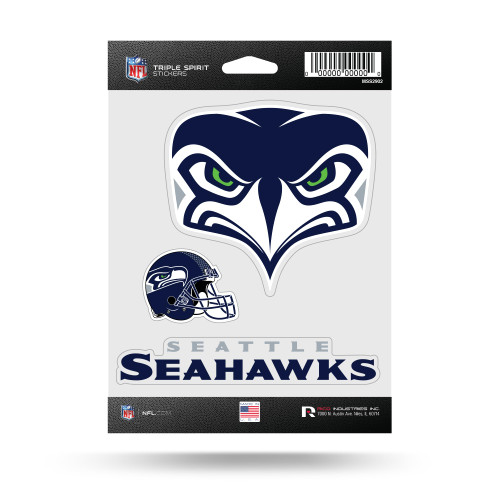 NFL Football Seattle Seahawks Triple Sticker Sheet