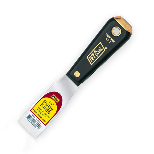 23001 1-1/4" Stiff Putty Knife with High-Carbon Steel Blade, 1 Pack