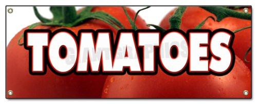 72" Tomatoes Banner Sign Tomato Stand Farmers Market Signs