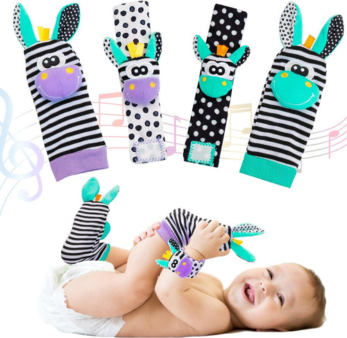 Baby Wrist Rattles Sock Toys - Newborn Baby Sock Toys 0-6 Months, Foot Finder and Wrist Rattle Set Hand and Feet Rattle for Babies, Infant Rattle Socks Toy, Soft Sensory Toy for Baby Boy Girl Gift Baby Wrist Rattles Sock Toys - Newborn Baby Sock Toys 0-6 Months, Foot Finder and Wrist Rattle Set Hand and Feet Rattle for Babies, Infant Rattle Socks Toy, Soft Sensory Toy for Baby Boy Girl Gift