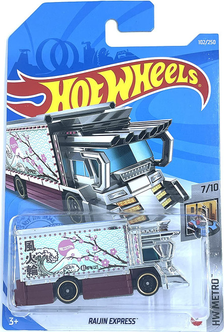 - Raijin Express - HW Metro 7/10 [Chrome/red] - #102/250