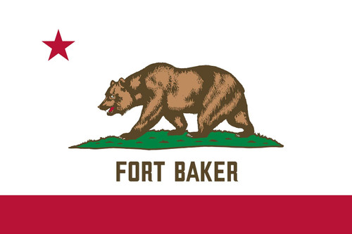 Fort Baker California Flag Sticker Decal Mega Deal | 7 Stickers | Waterproof | UV Fade Resistant