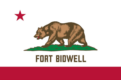 Fort Bidwell California Flag Sticker Decal Mega Deal | 7 Stickers | Waterproof | UV Fade Resistant