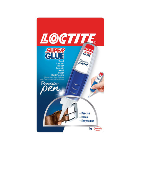 Super Glue Precision Pen, Clear Superglue, Cyanoacrylate Adhesive Instant Glue, Quick Dry - 0.14 fl oz Pen, Pack of 1