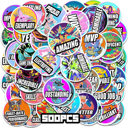 500 PCS Stickers for Kids, Teacher Stickers for Students, Reward Stickers for Kids - Cute Classroom Stickers Incentive Motivational Stickers Suitable for School, Classroom, and Home.