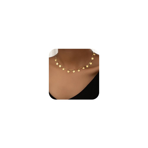 Gold Butterfly Necklace Pendant Butterfly Choker Necklace Dainty Necklace Cute Butterfly Gifts for Women and Girls Gold Butterfly Necklace Pendant Butterfly Choker Necklace Dainty Necklace Cute Butterfly Gifts for Women and Girls