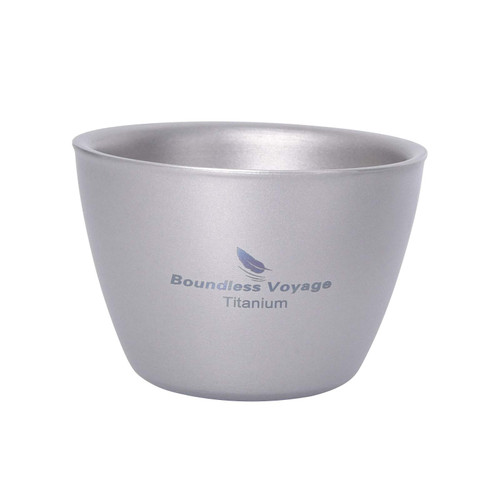 40ML Titanium Wine Tea Cup Double-Wall Sake Whiskey Mug for Outdoor Camping Hiking Picnic 1pc Ti3089D