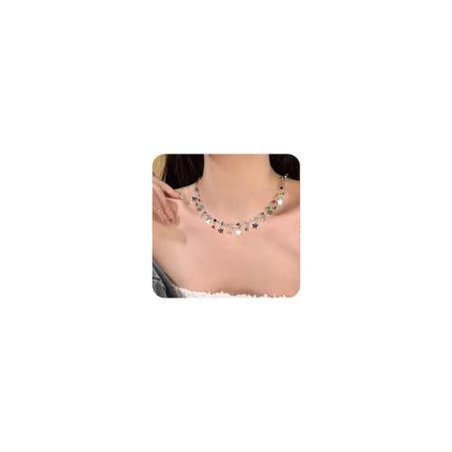 Colorful Crystal Choker Necklace Butterfly Tassel Choker Rhinestone Beaded Necklace Shiny Rhinestone Necklace Jewelry for Women and Teen Girls Colorful Crystal Choker Necklace Butterfly Tassel Choker Rhinestone Beaded Necklace Shiny Rhinestone Necklace Jewelry for Women and Teen Girls