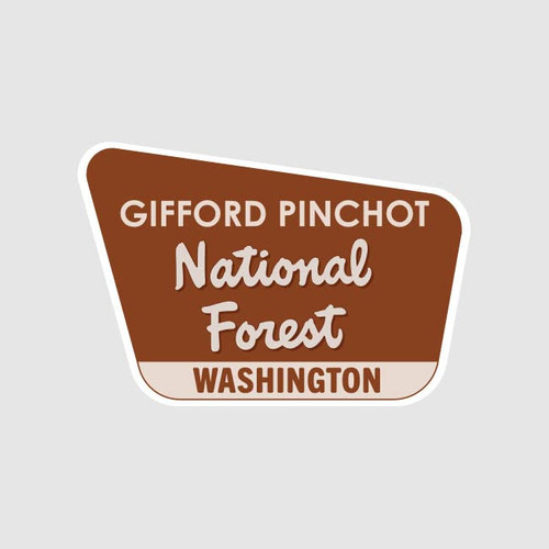 Gifford Pinchot National Forest Sticker Decal Self Adhesive Washington wa Camping Hiking Explore 6.00" Wide