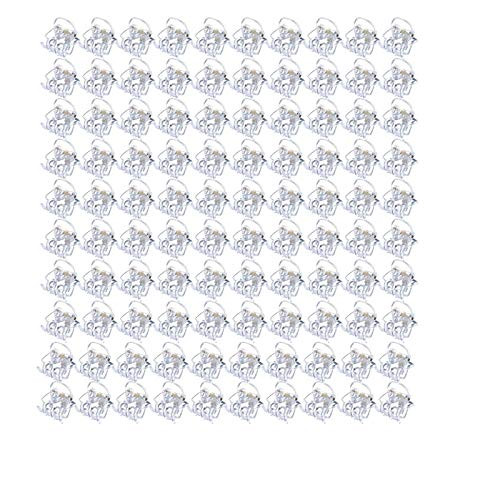 100 Pieces-Pack Mini Hair Claw Clips Plastic Claws Pins Clamps Small Jaw for Girls and Women Gifts(1.0cm clear) 100 Pieces-Pack Mini Hair Claw Clips Plastic Claws Pins Clamps Small Jaw for Girls and Women Gifts(1.0cm clear)