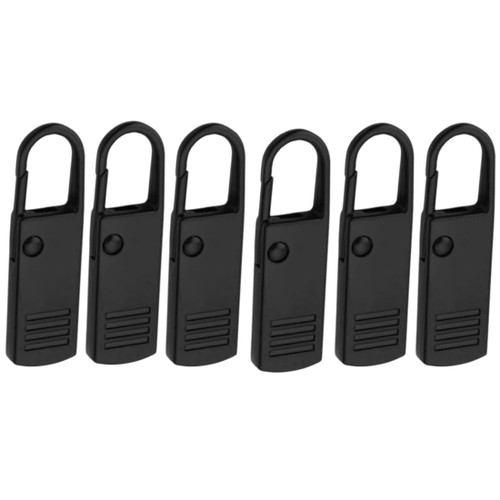 Zipper Pulls Tab Replacement Luggage Zipper Pull Extension 6Pcs Backpack Zippers Tags Handle Mend Fixer Repair for Suitcase