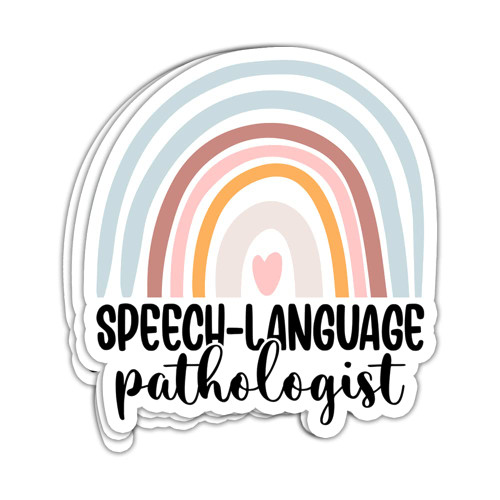 (3 Pcs) Speech Language Pathologist Stickers Speech Language Pathology Stickers SLP Life Sticker Speech Therapy Speech Therapist Appreciation Gifts Decorations For Laptop Bottles Car Window